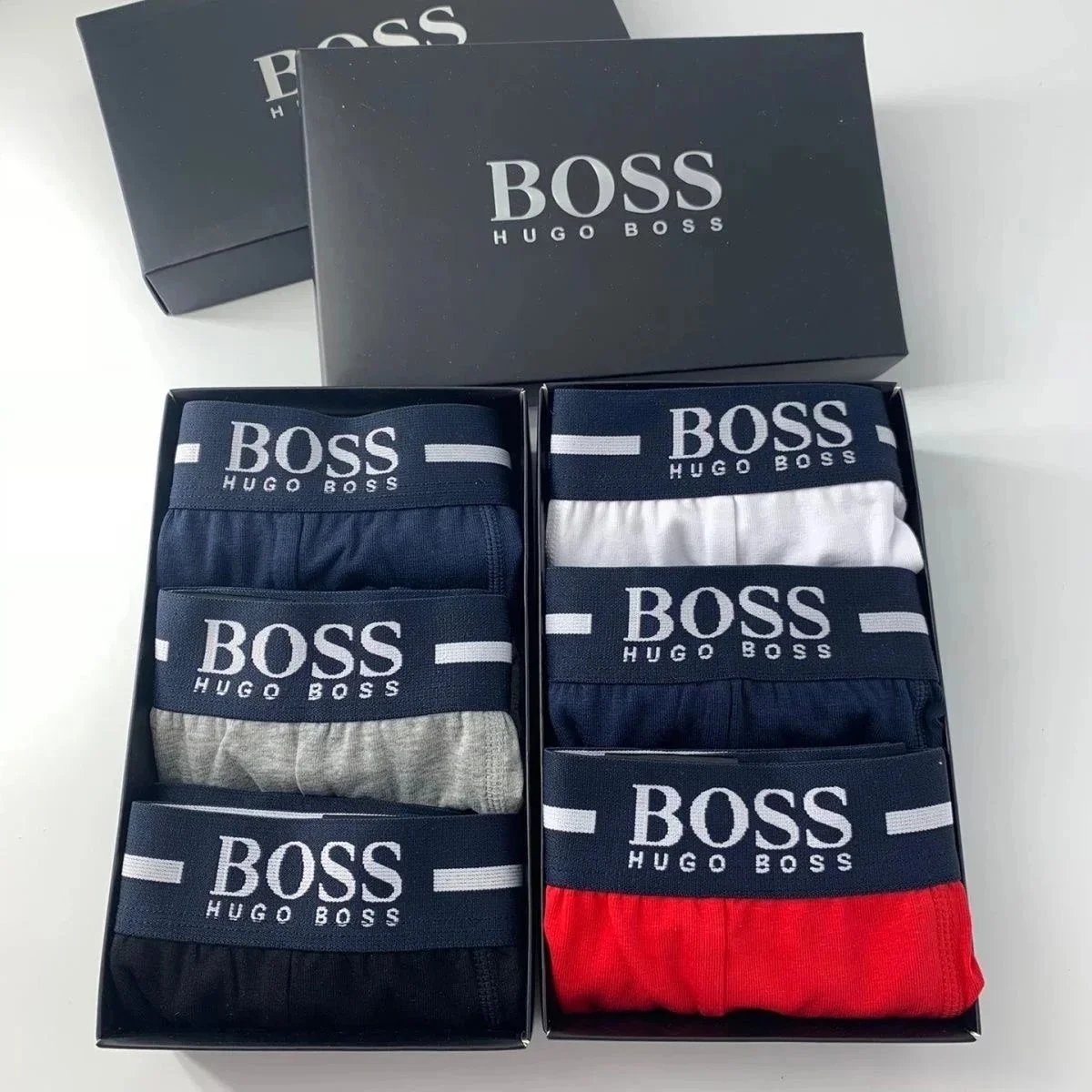 Boxer BOSS Hugo Boss con elastico logo, set da 3 in confezione