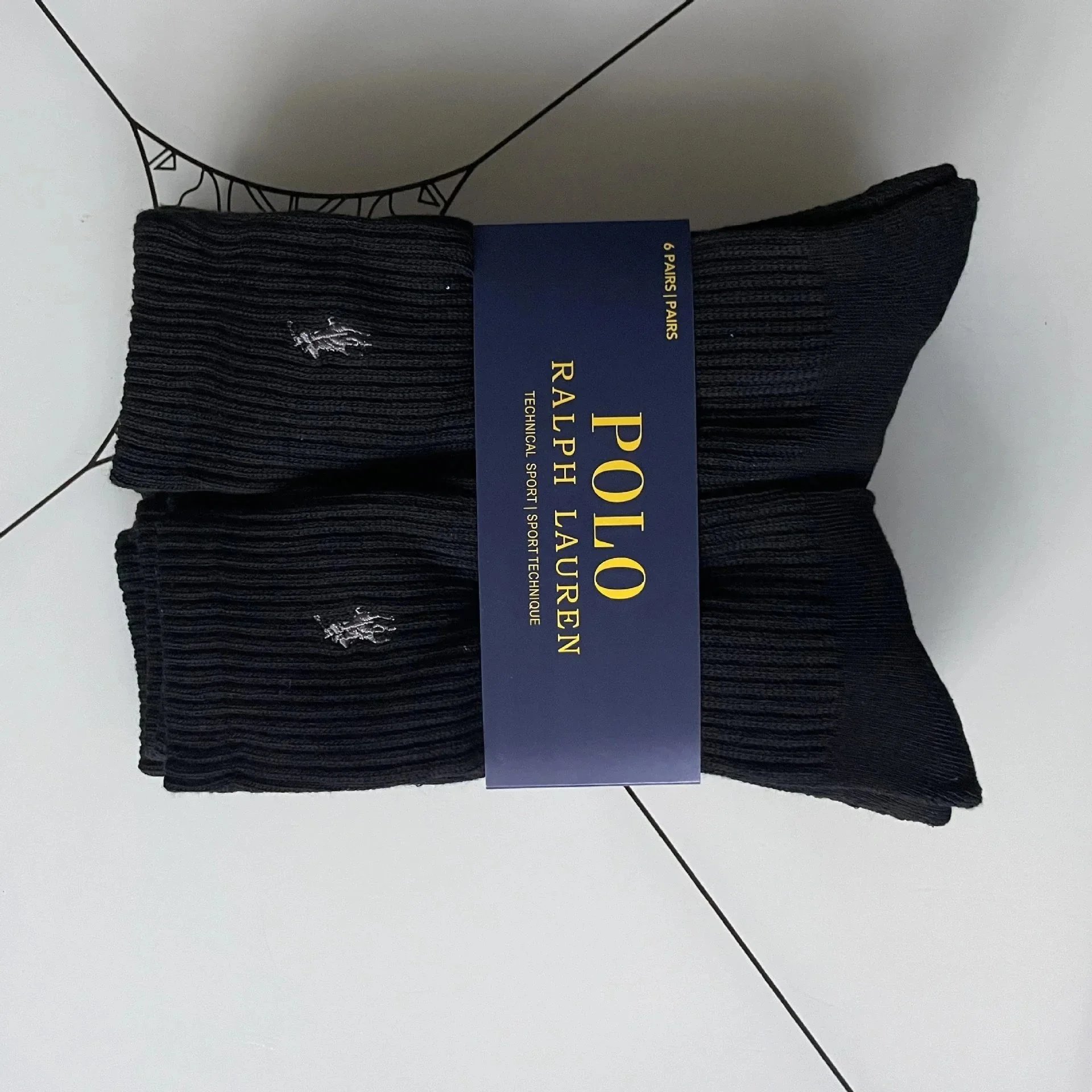 Chaussettes Polo Ralph Lauren côtelées, hautes, mi-hautes et invisibles, lots de 6 paires