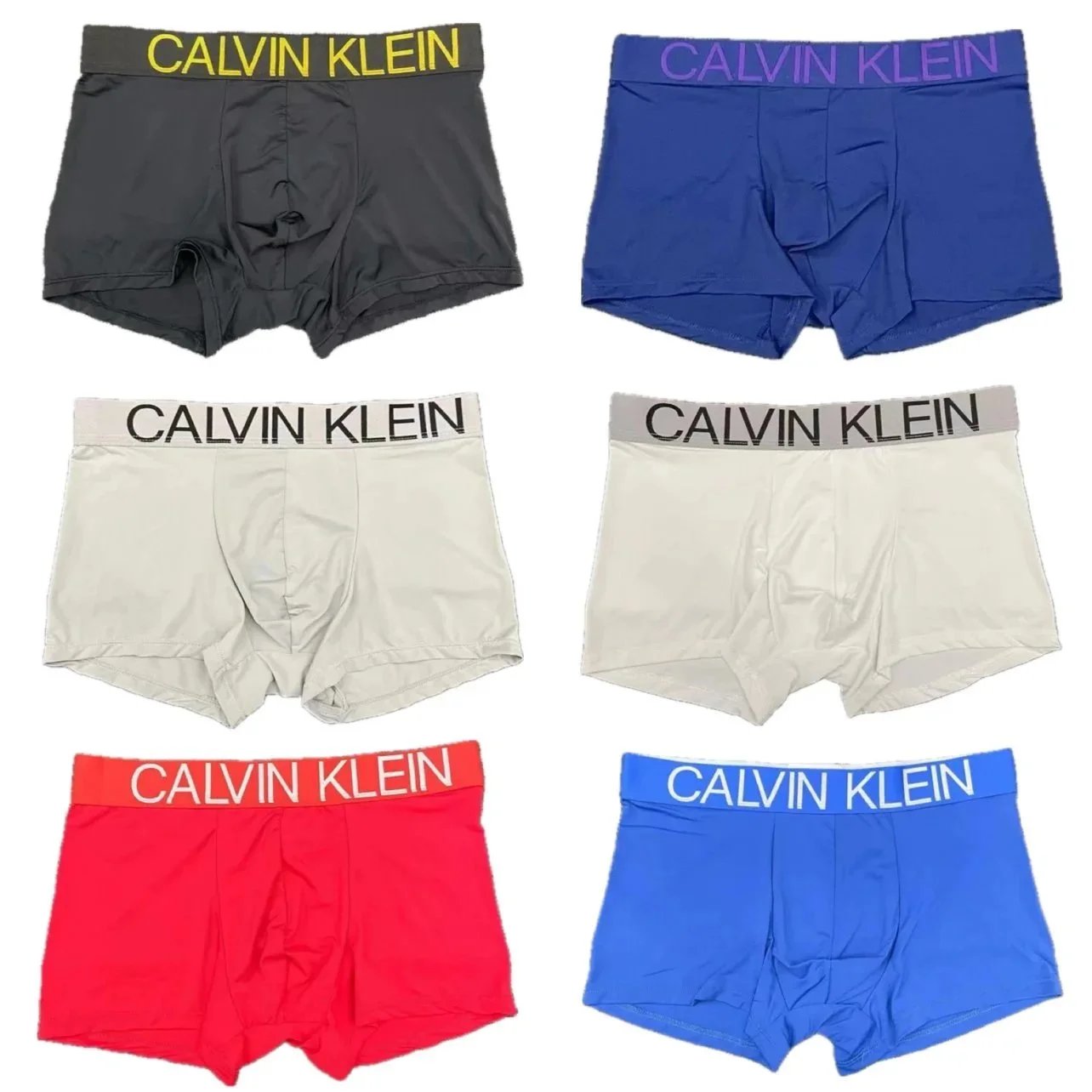 Bokserki męskie Calvin Klein o kwadratowym kroju, zestaw trzech sztuk w pudełku
