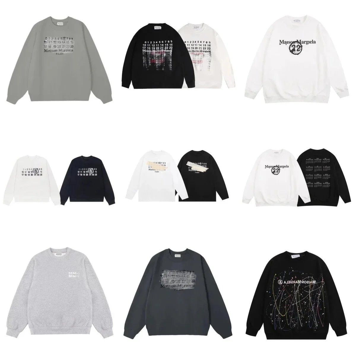 Graphic Crew-Neck Sweatshirts and Hoodies