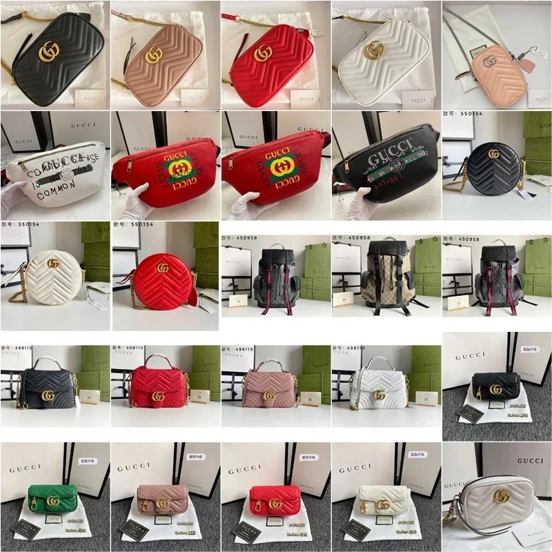 Selección de bolsos acolchados y estampados estilo Gucci