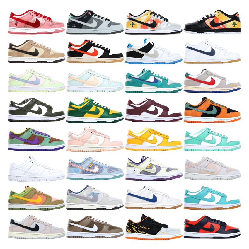 Dunk-Style Low-Top-Sneaker mit Swoosh und grafischen Optionen