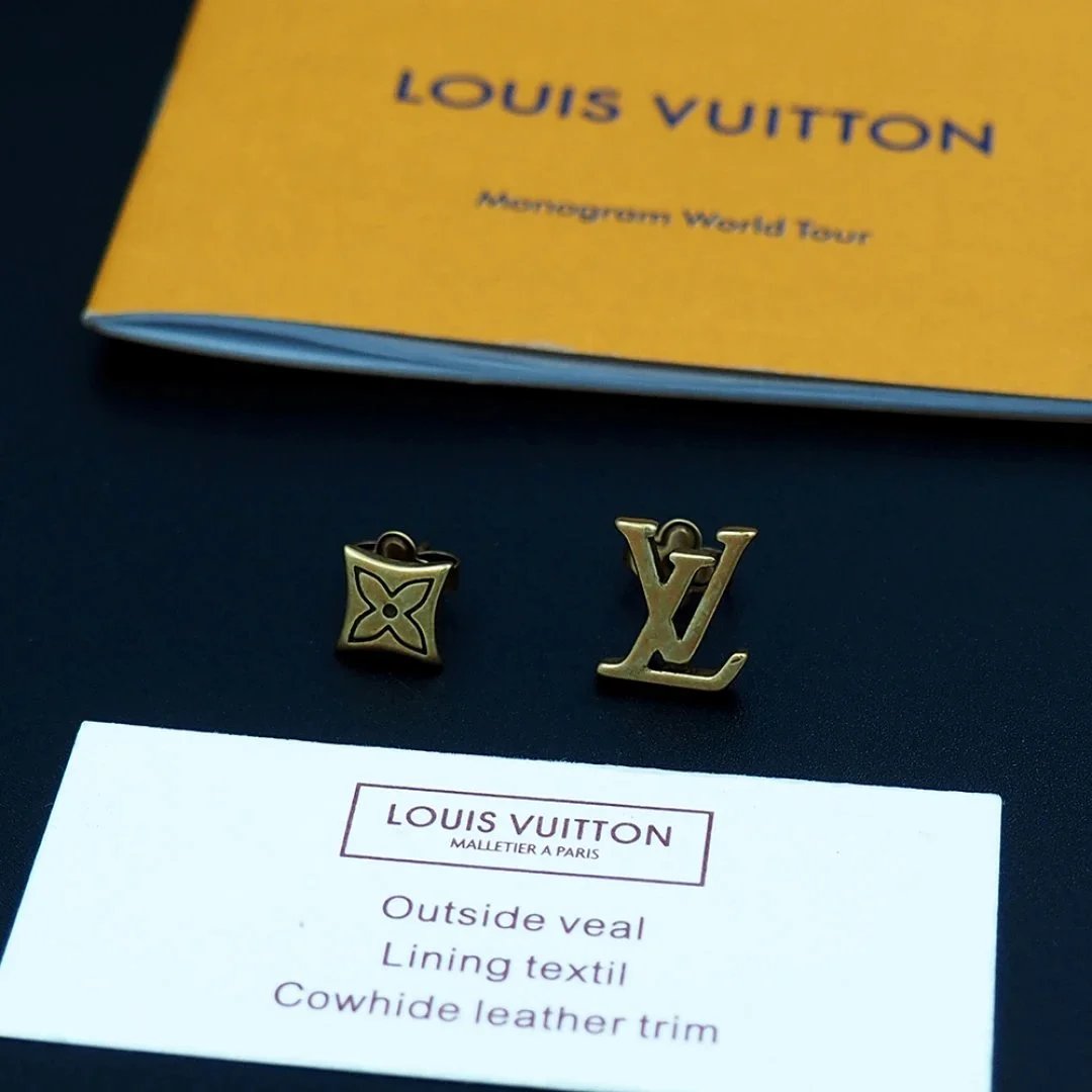Louis Vuitton Monogram oorbellen met verschillende motieven