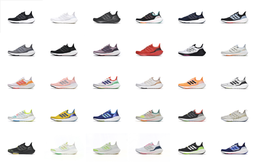 Adidas Low-Top Lace-Up Running Sneakers with Striped Side Panels