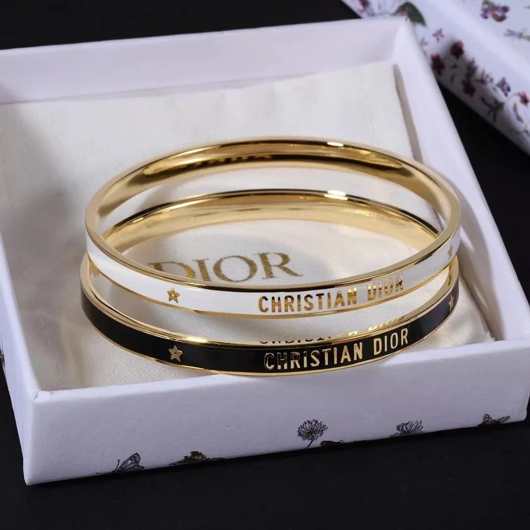 Bracciale Dior — Scritte decorative · fascia liscia