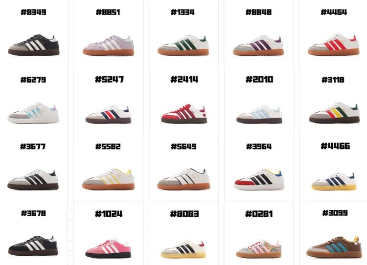 Zapatillas bajas infantiles estilo Samba con rayas dentadas