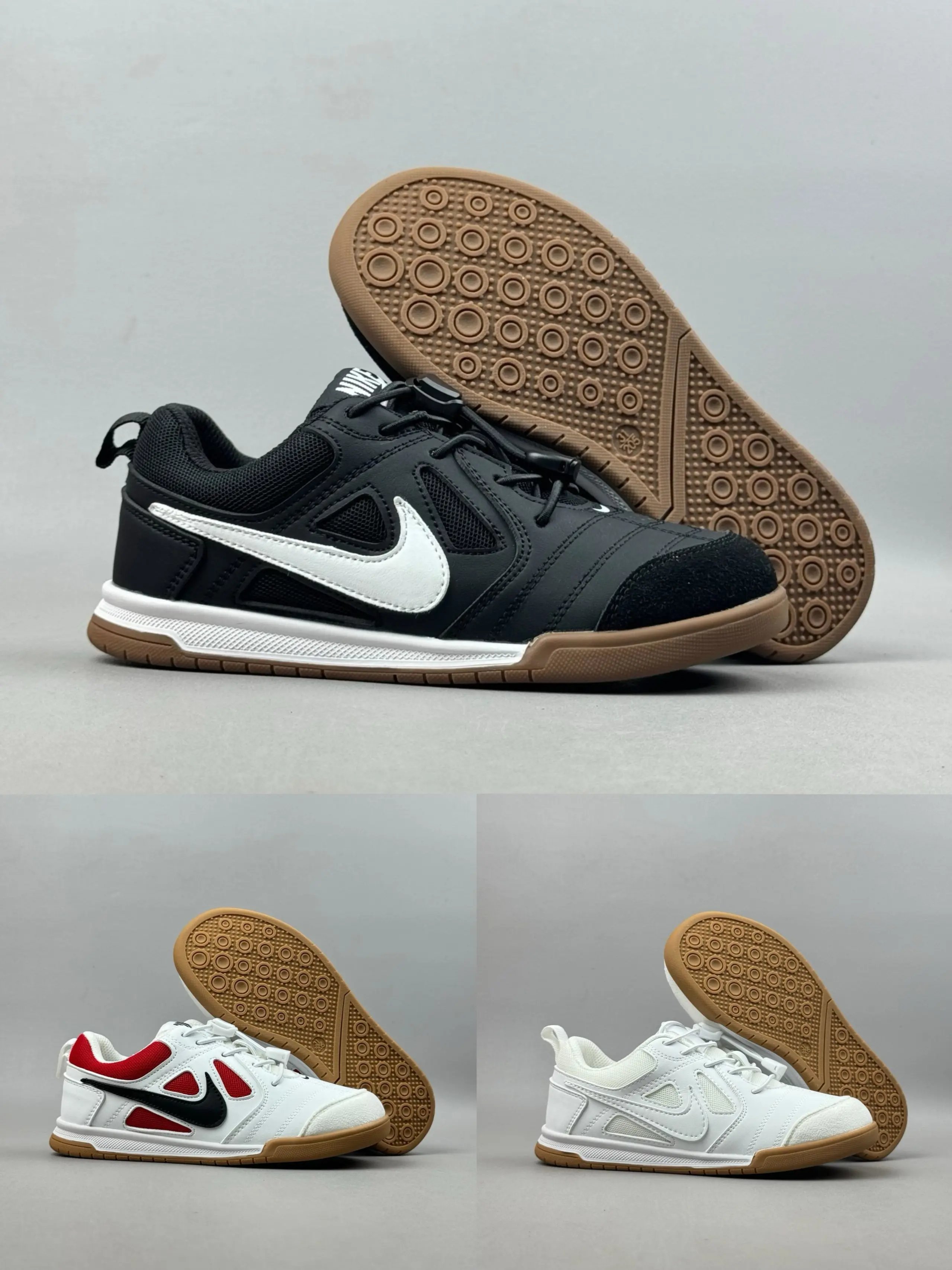 Nike Gato Low-Top Kindersneaker mit hellbrauner Sohle