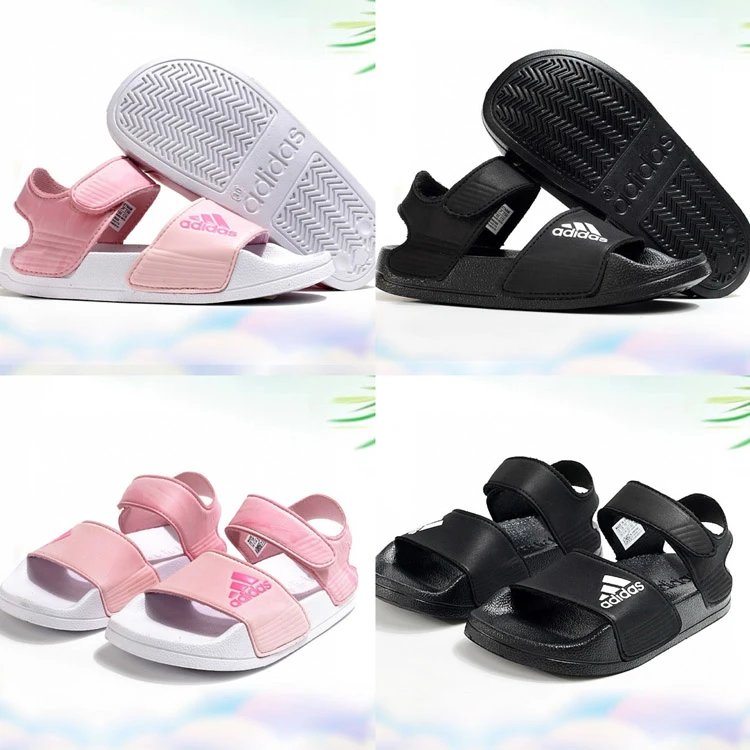 Sandali per bambini adidas a due cinturini con logo