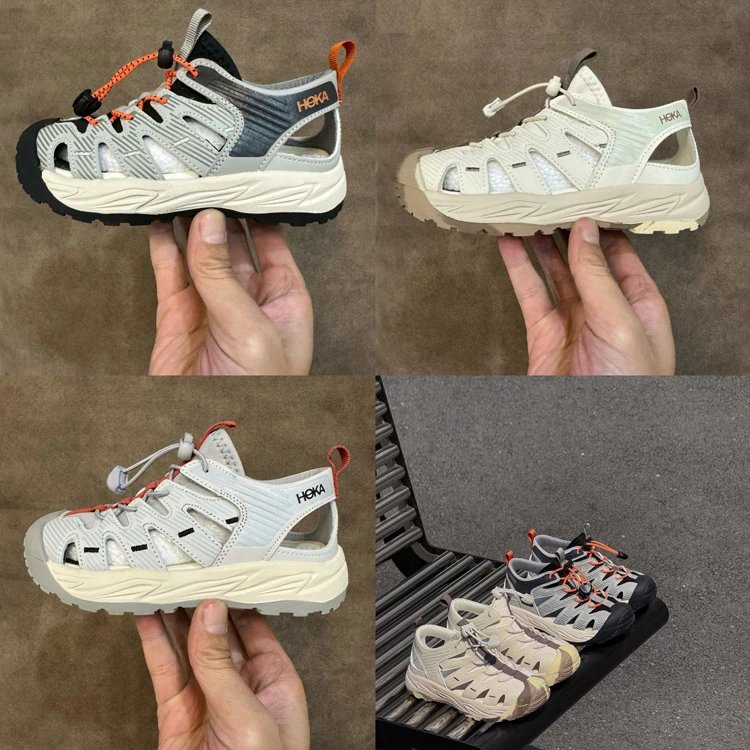 Kinder-Sandalen mit geschlossener Spitze, Kordelstopper und Fersenausschnitten