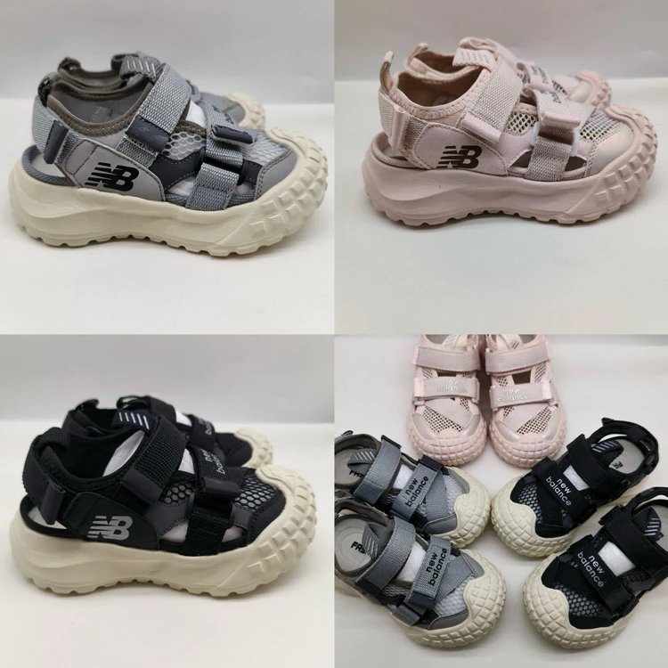 Sandalias infantiles New Balance de puntera cerrada con correas de velcro