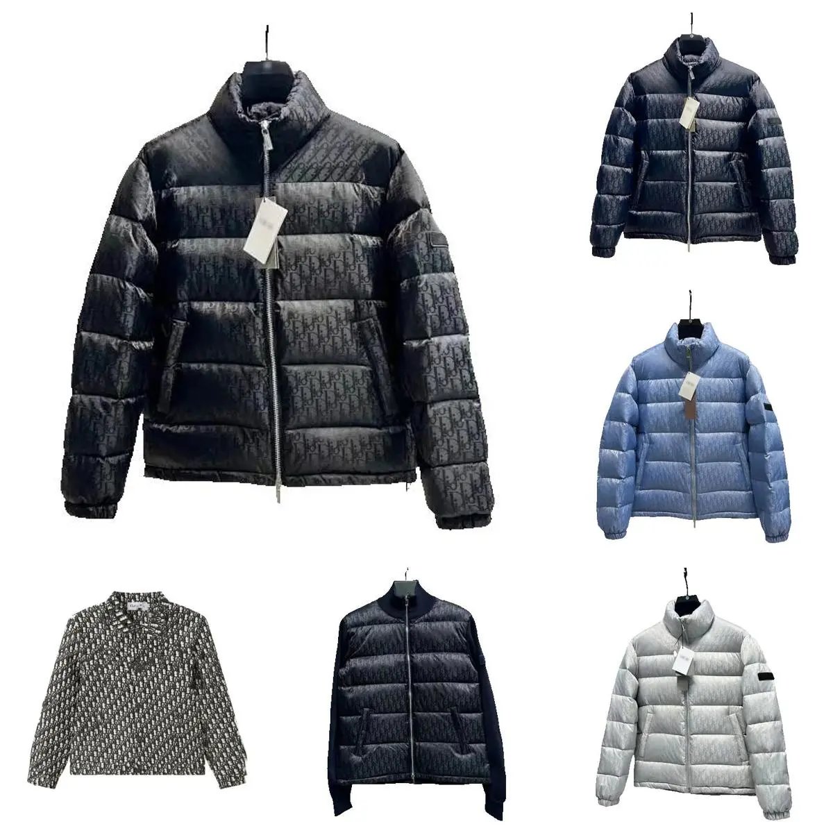 Wybór pikowanych kurtek ze wzorem w stylu monogramu