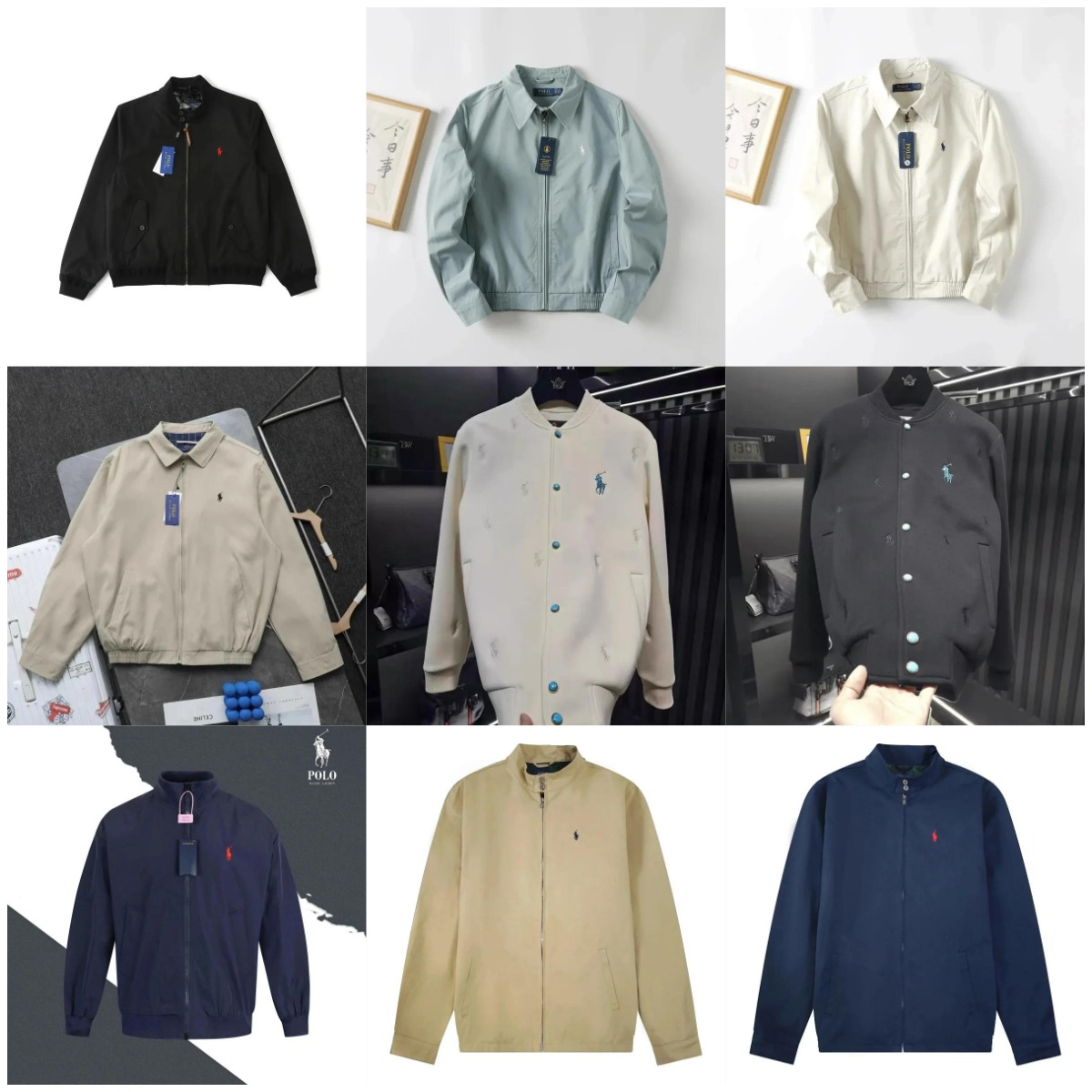Polo Ralph Lauren Zip and Button Jackets and Trench Coat, Mixed Styles
