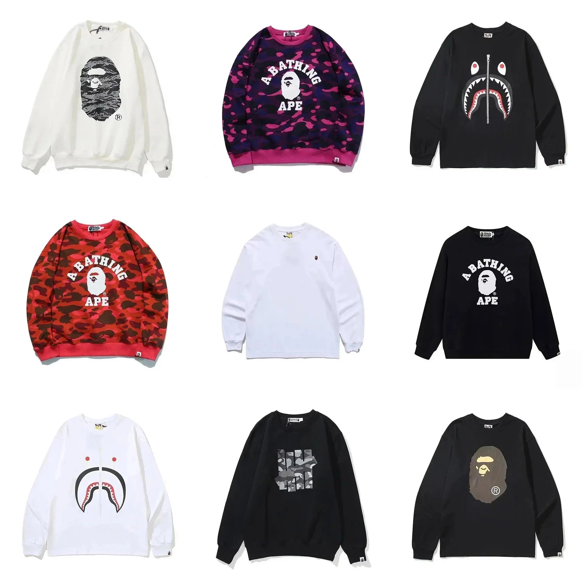 BAPE Graphic Crewneck Tops