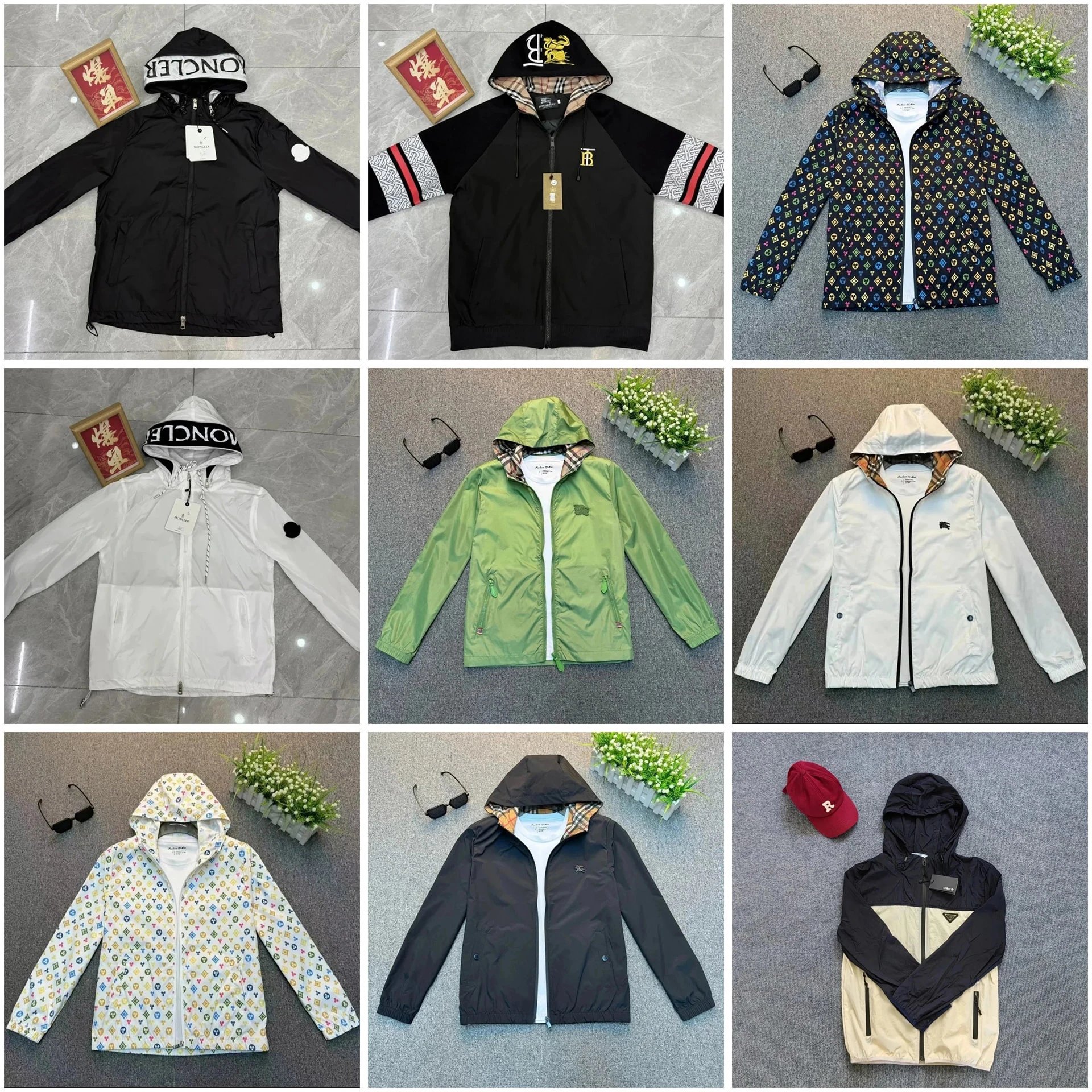 Lightweight Hooded Zip Jacket Range with Printed and Two-Tone Designs