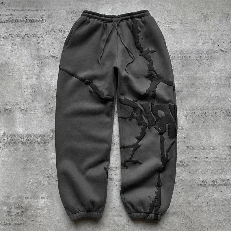 Zip-Up Hoodie and Jogger Sets with Graphic Prints and Contrast Piping
