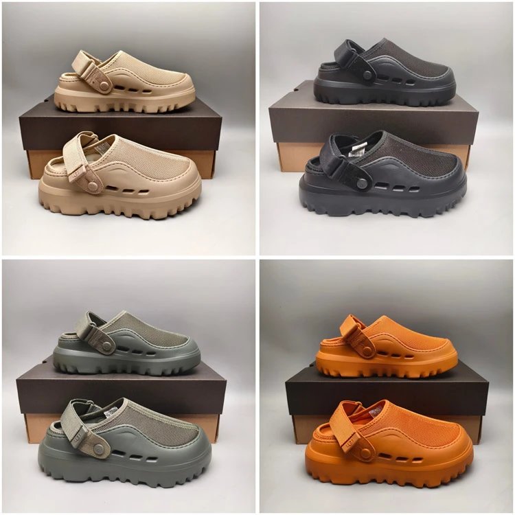 UGG Clog-Style Slip-On with Mesh-Look Panel and Lug Sole