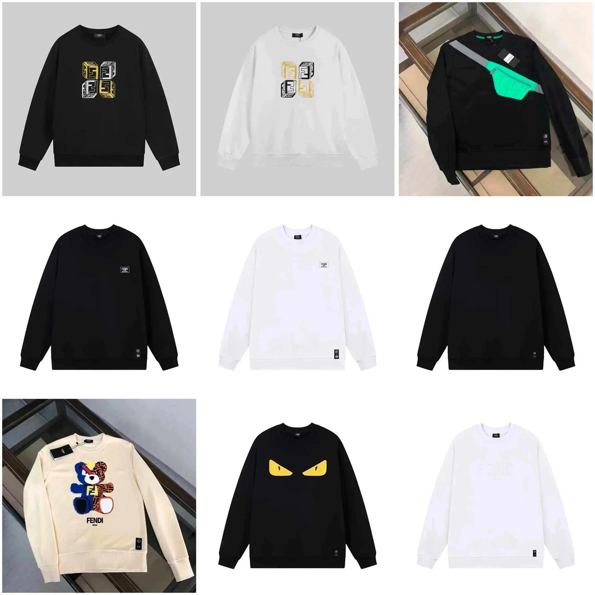 Fendi Crewneck Sweatshirts in Assorted Designs