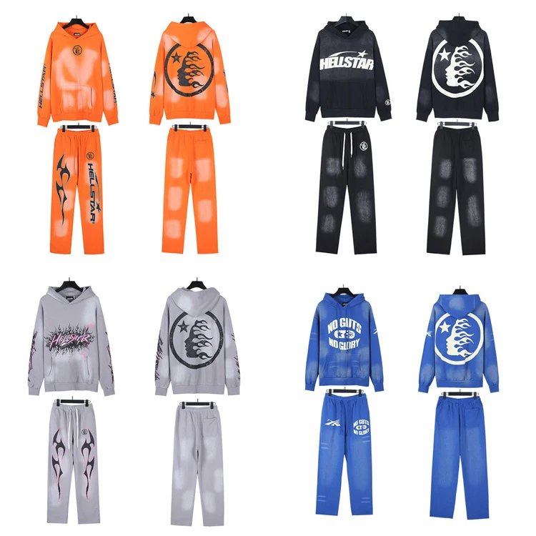 Hellstar set met hoodie en joggingbroek met print