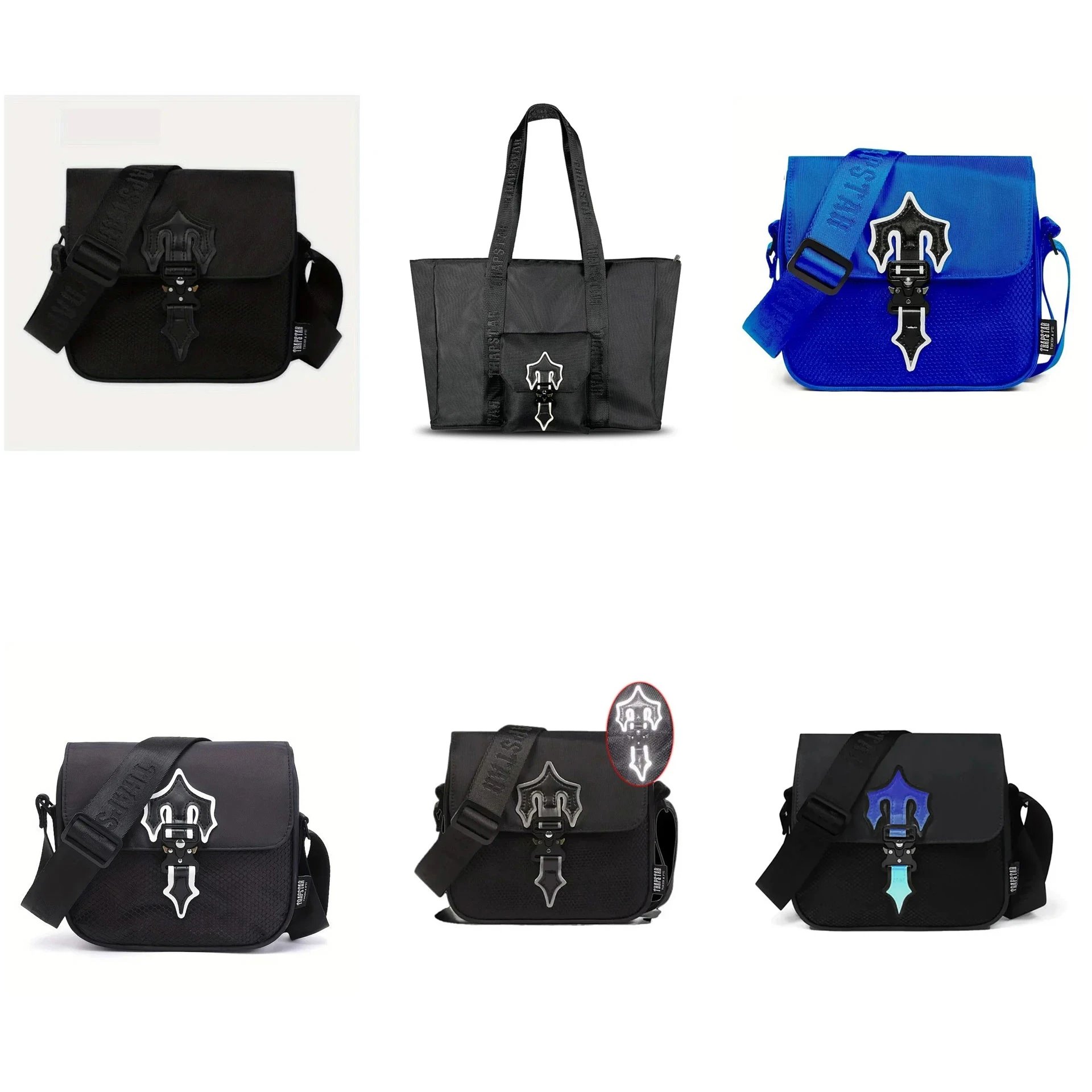 Trapstar crossbody kabelka se sponou ve tvaru šípu nebo tote