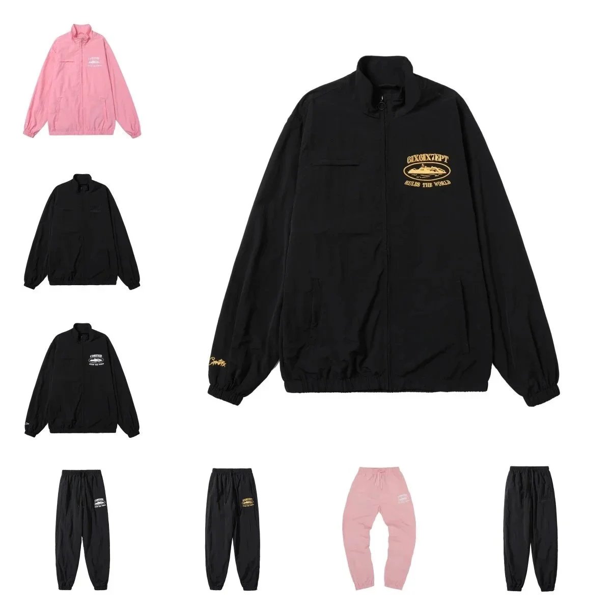 Corteiz Sportswear styles — stand collar · zip closure
