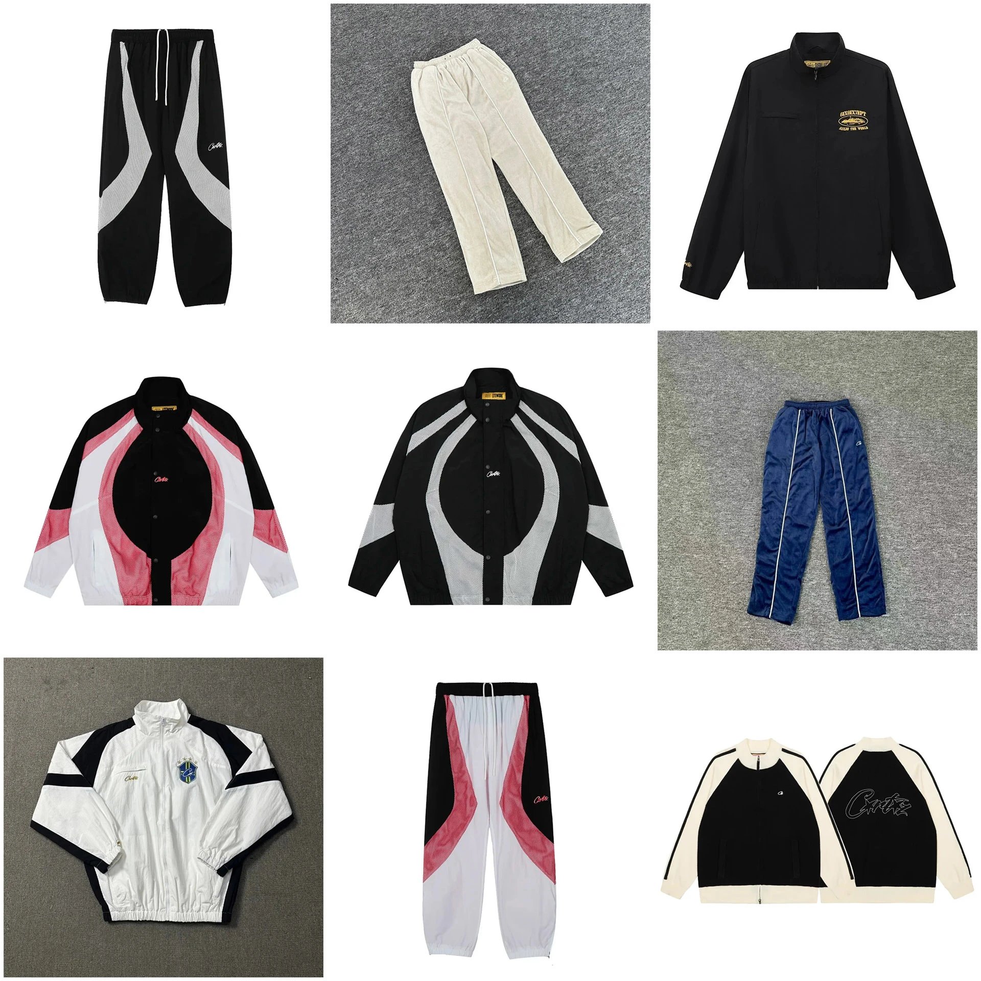 Sports Jackets, Pullover Tops and Trousers with Contrast Details