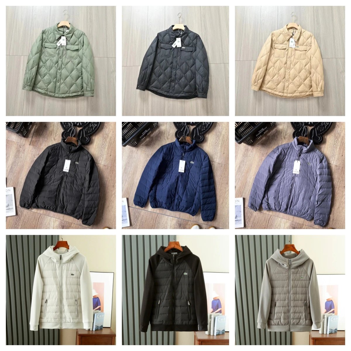 جاكيت Lacoste — خياطة مبطنة · غطاء رأس