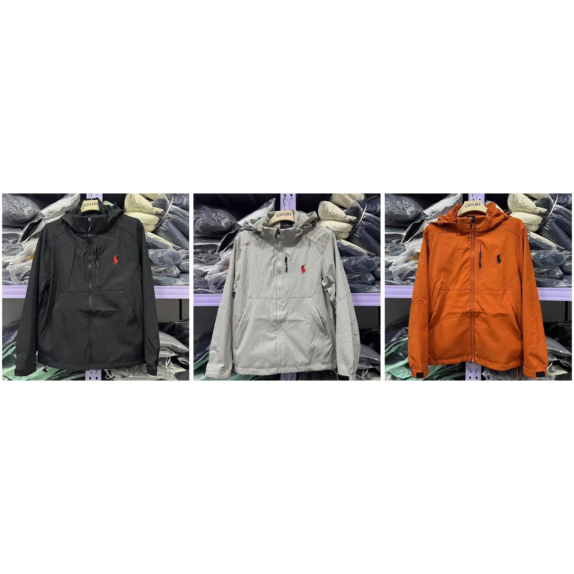 Polo Ralph Lauren jacket — hood · zip closure