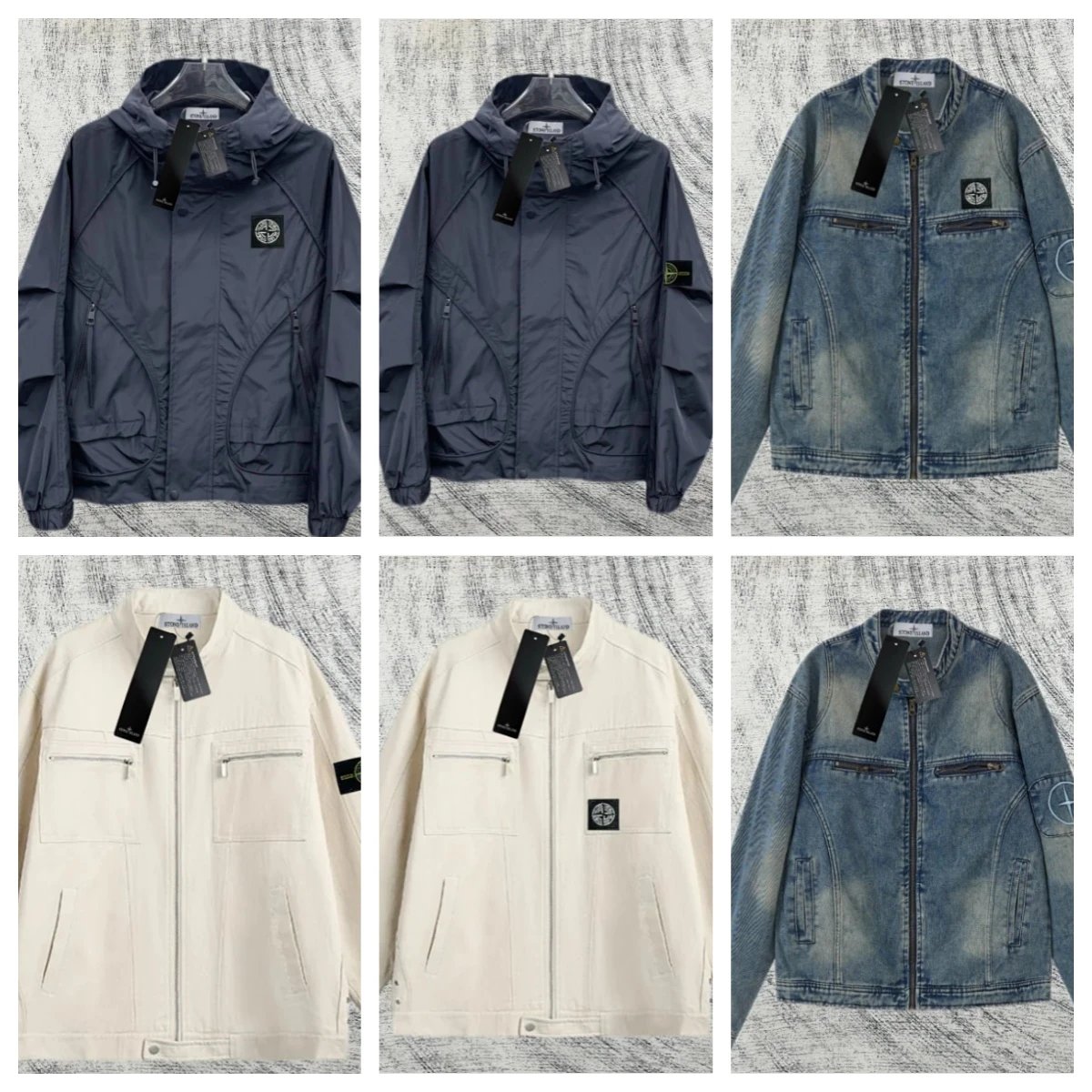 Bunda Stone Island — špičatý límec · Zapínání na knoflíky