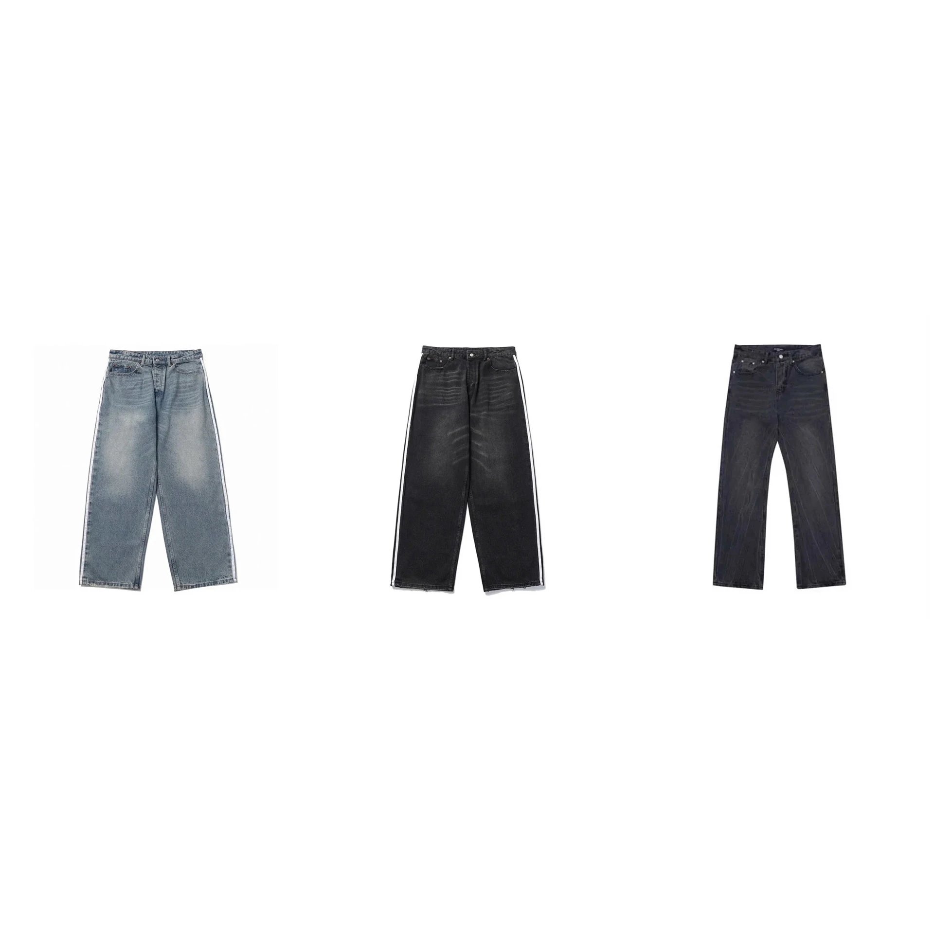 Vaqueros Balenciaga — trabillas para cinturón · Pernera ancha