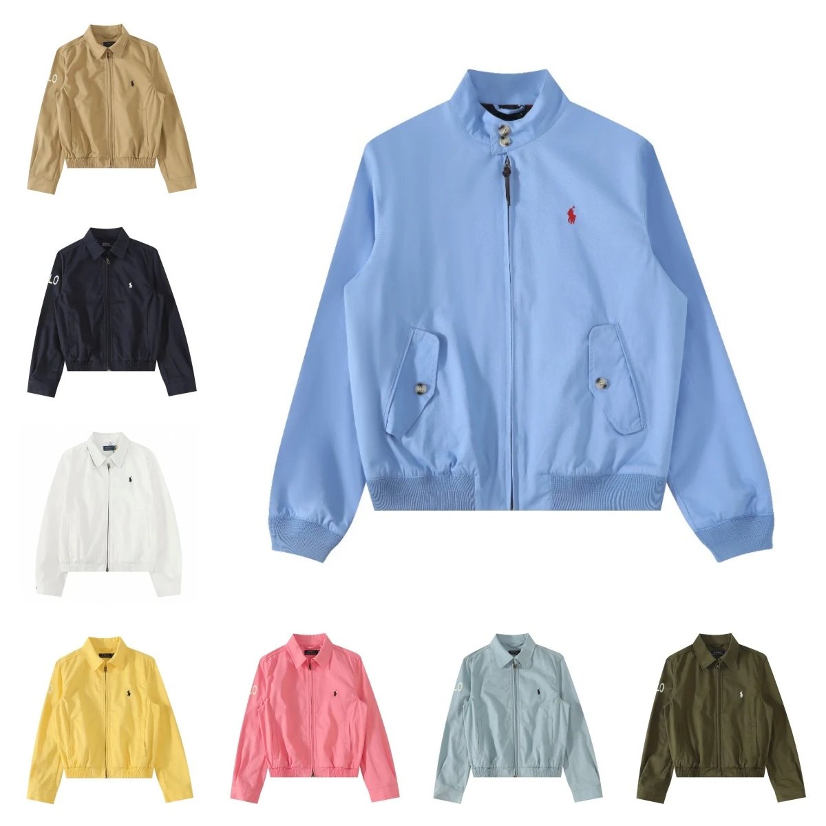 Apparel styles — colour options · logo