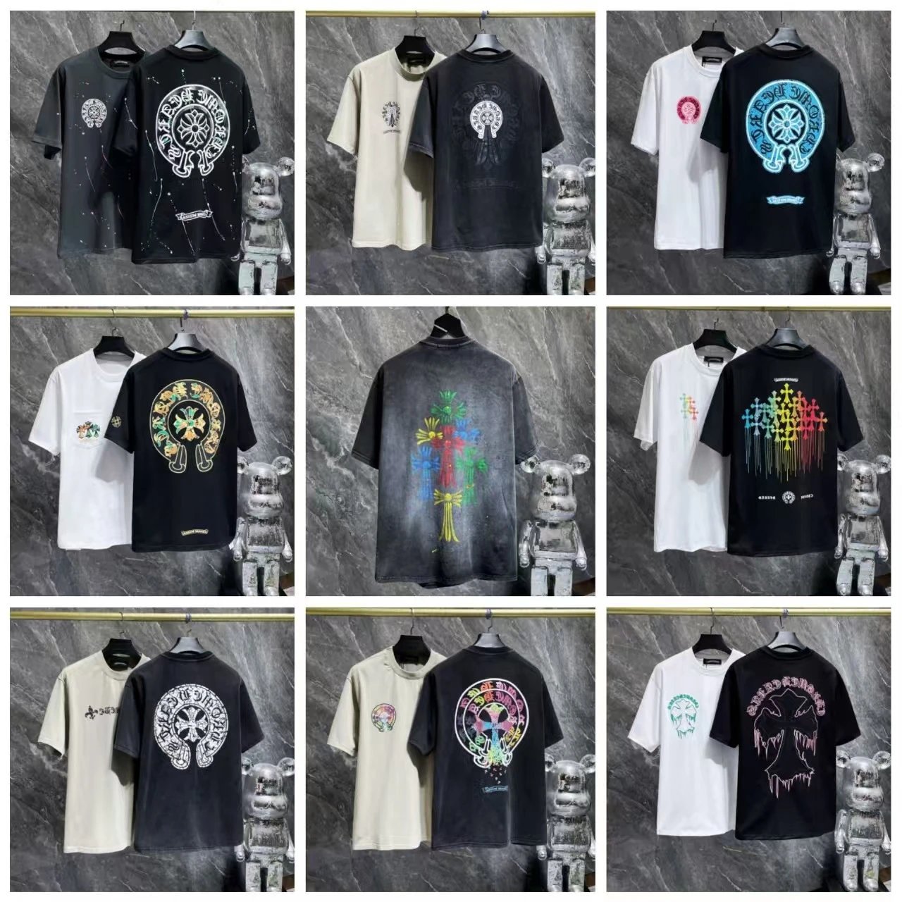 Chrome Hearts t-shirt — large graphic on the back · short-sleeved