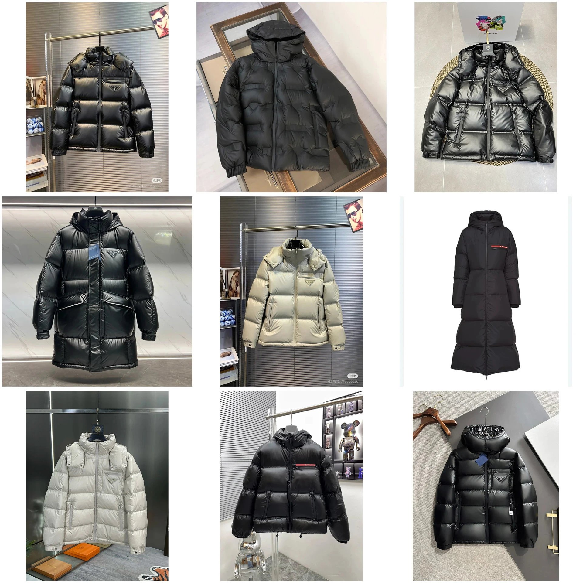 Prada Steppjacke — Steppung · Stehkragen