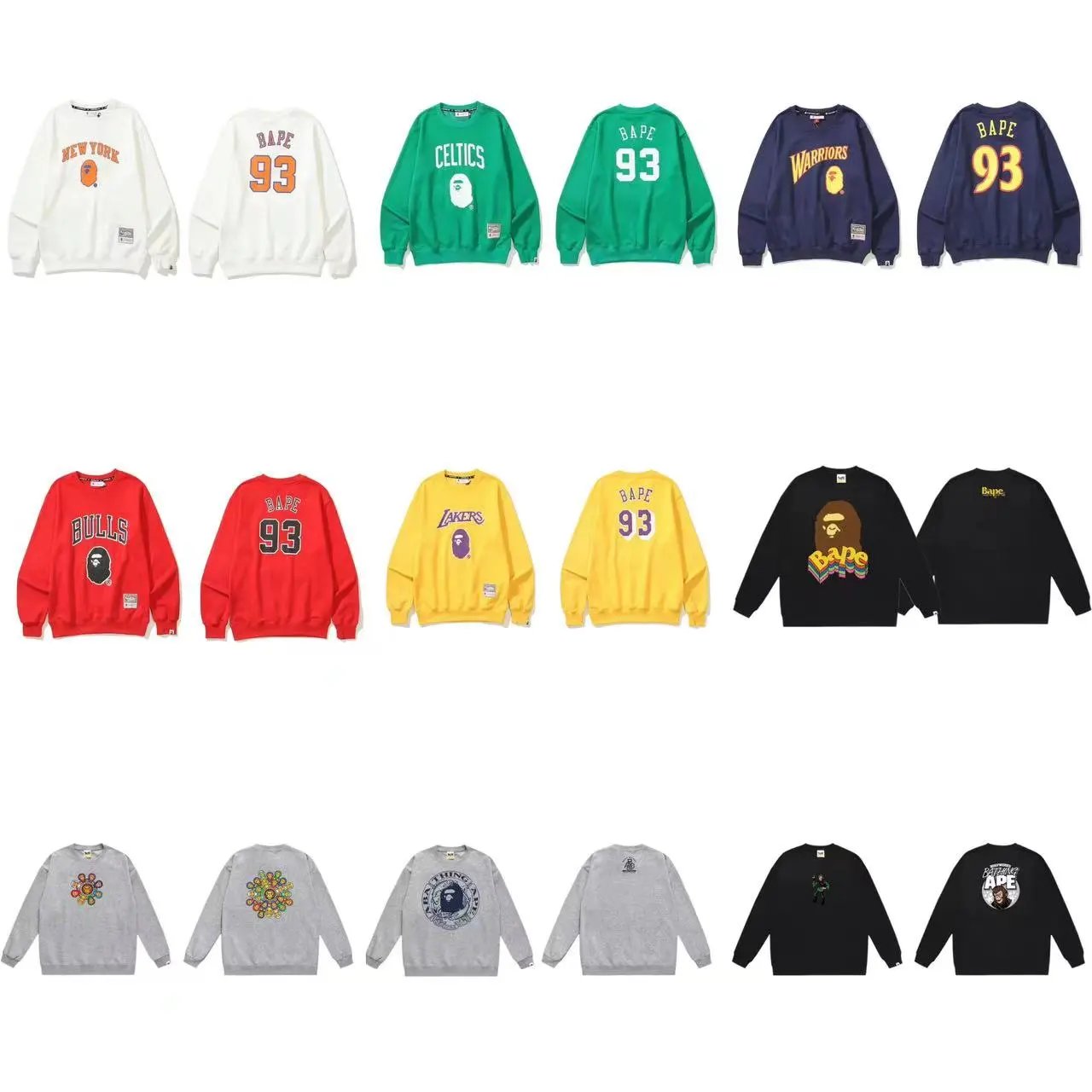 BAPE sweatshirt — graphic print · crew-neck