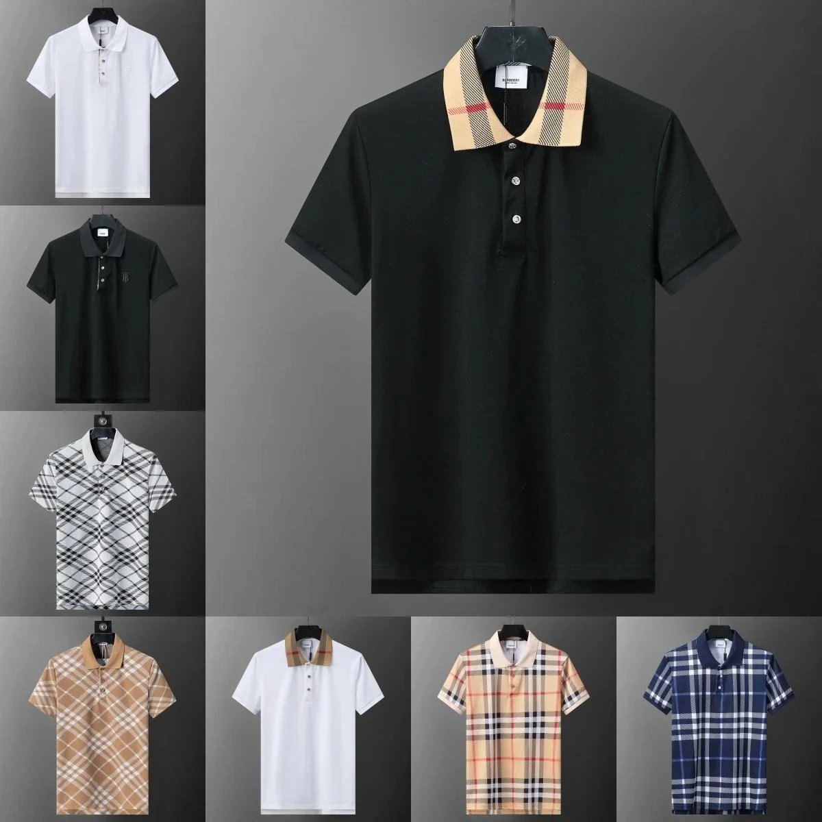 Polo — Carreaux · Manches courtes