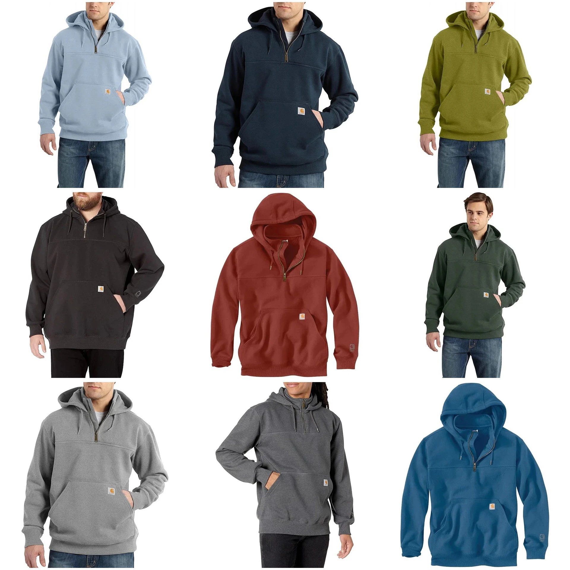 Felpa con cappuccio Carhartt — Cappuccio · Tasca