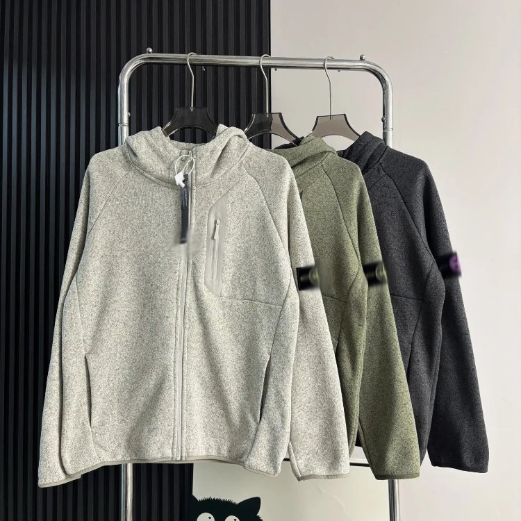 Svetr Stone Island — Poloviční zip · stojáček
