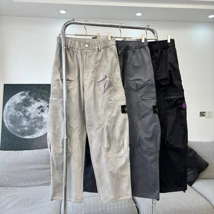 Pantalon cargo Stone Island — Jambe droite · poches cargo