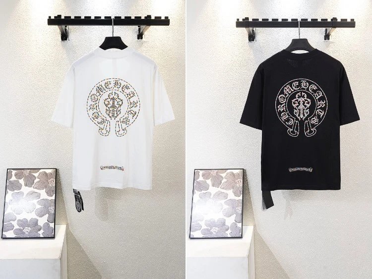 Chrome Hearts t-shirt — large graphic on the back · short-sleeved