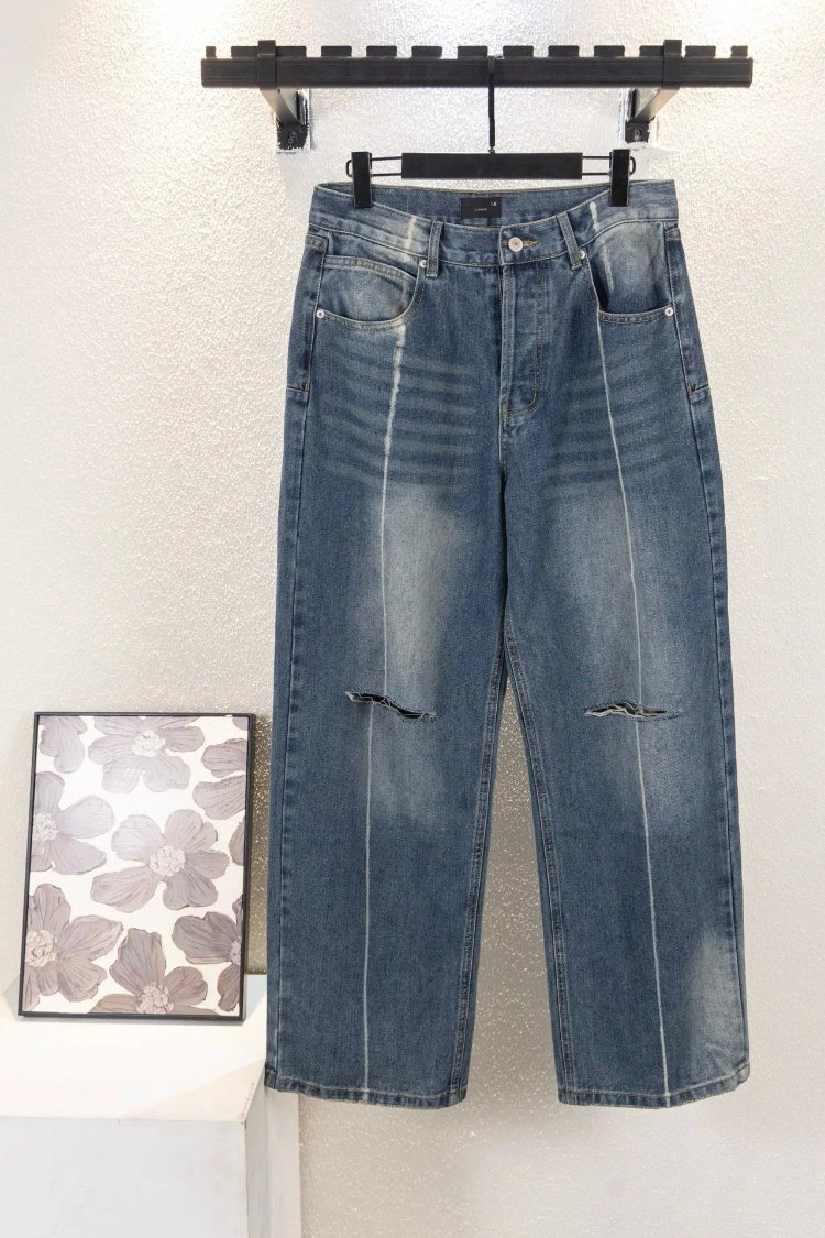 Vaqueros Balenciaga — Pernera ancha · Acabado lavado