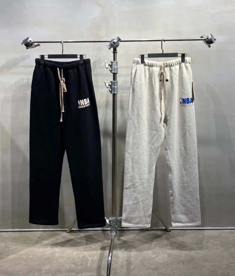 pants — drawstring waistband · wide-leg