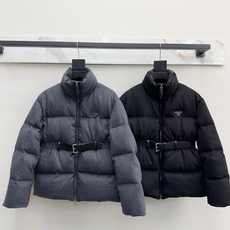 Giacca trapuntata Prada — Trapuntatura · collo alto
