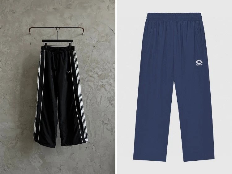 Balenciaga pants — wide-leg · solid color