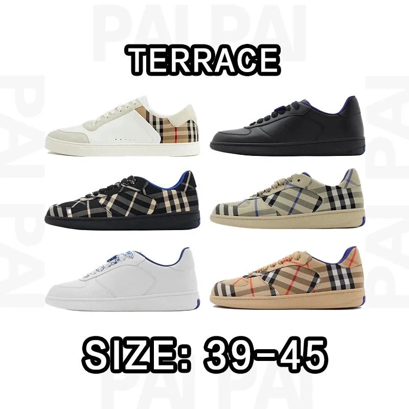 Burberry sneakers — plaid · low-top