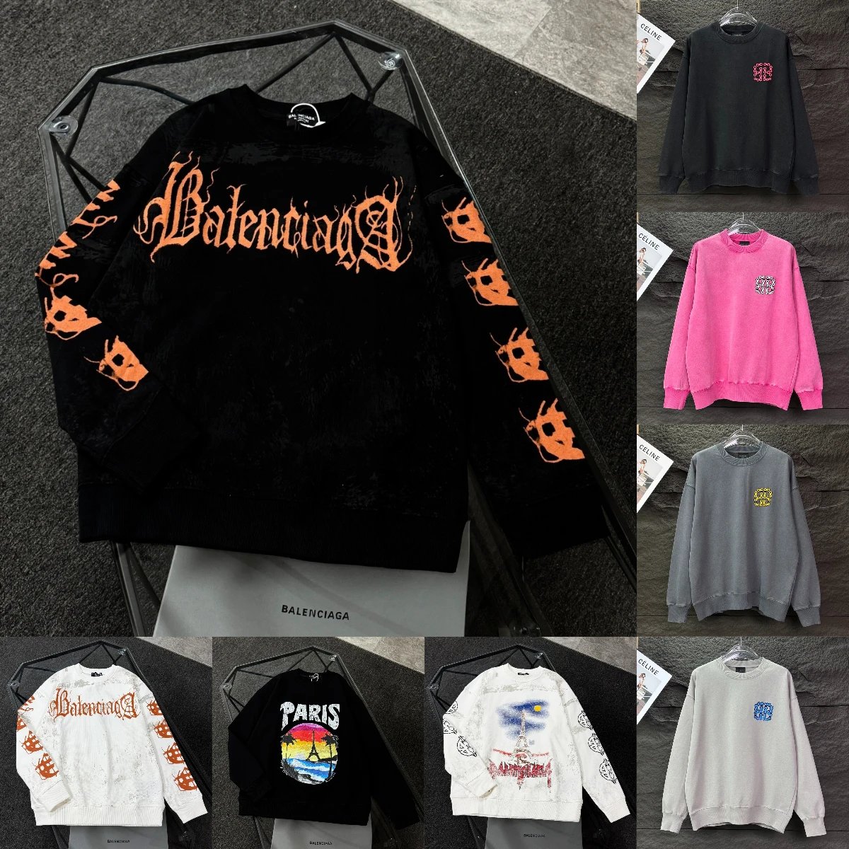 Balenciaga sweatshirt — Grafiskt tryck · Rund hals