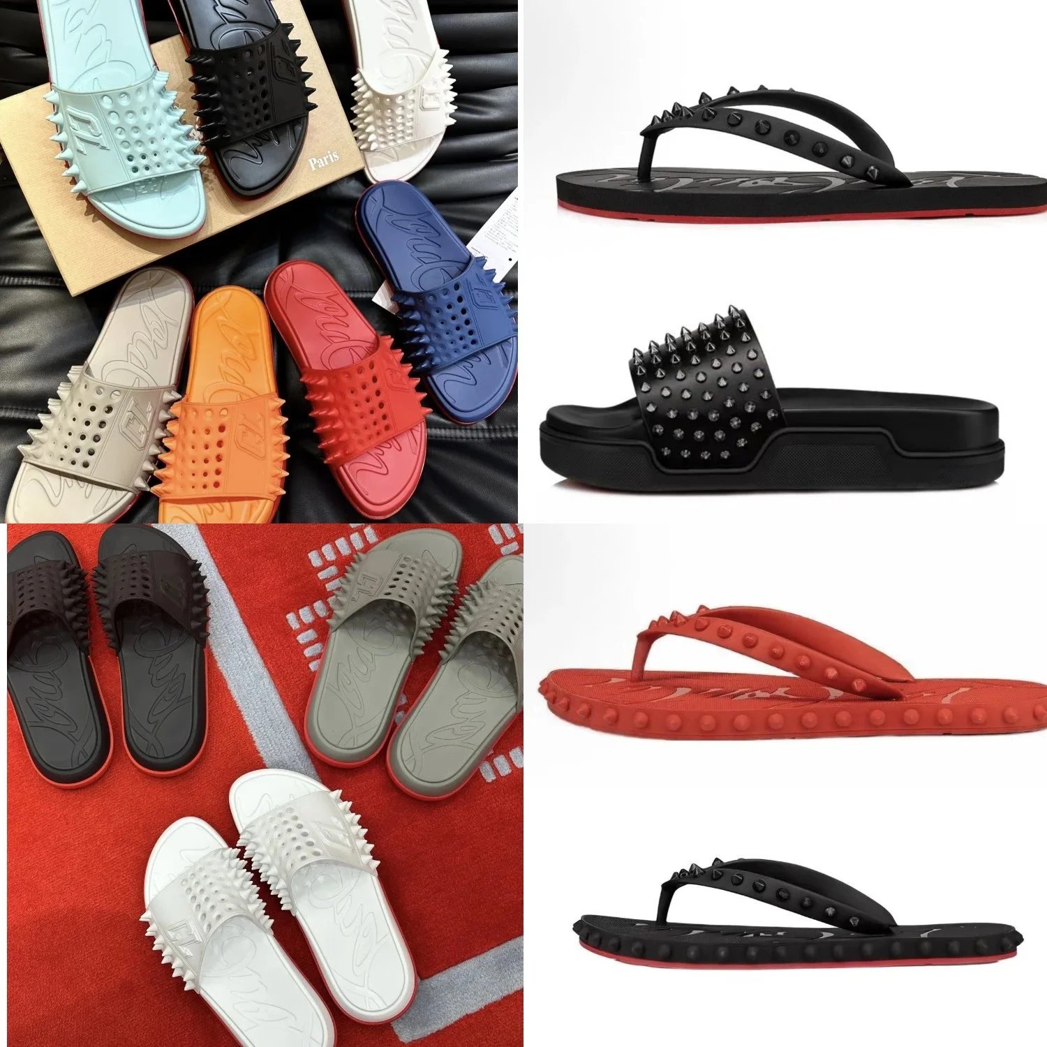 slide sandals — open-toe · toe-post design