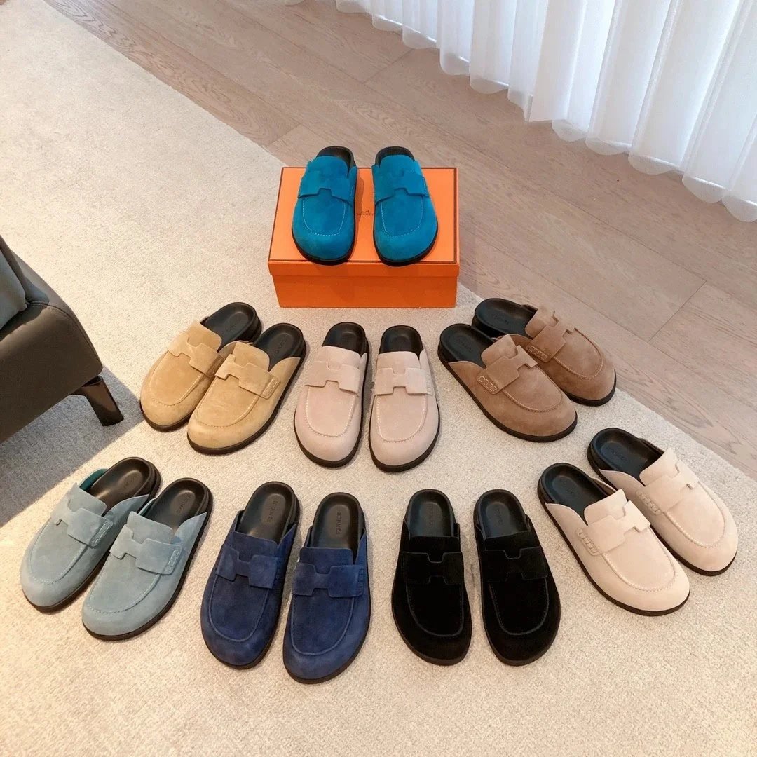 Sandali Hermès — cinturino largo · Punta aperta