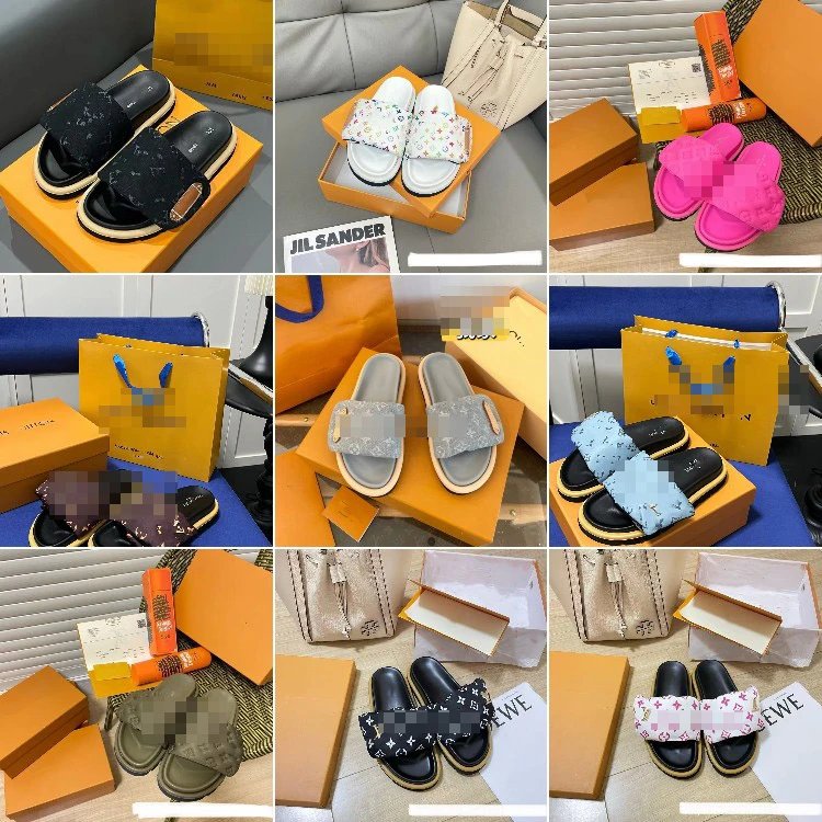 Louis Vuitton badslippers — Monogram · brede band