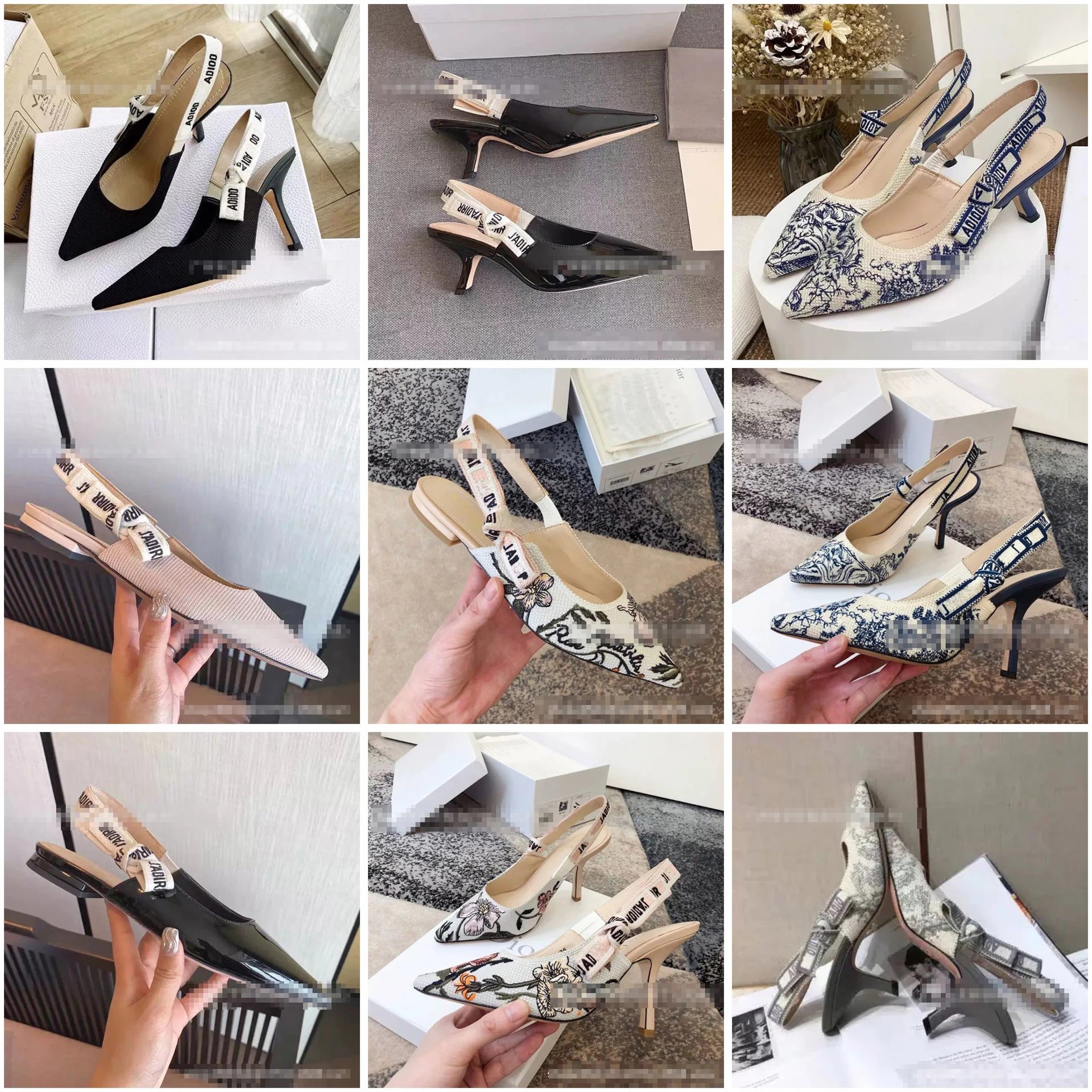 Zapatos de tacón alto Dior — tira en el talón · Puntera afilada