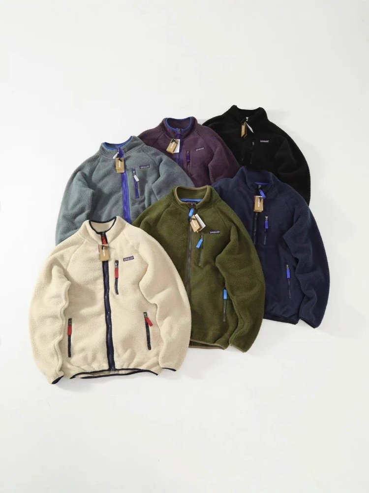 جاكيت فليس Patagonia — ياقة قائمة · إغلاق بسحاب