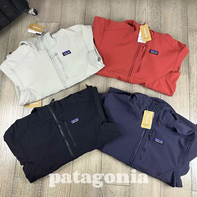 Patagonia Fleecejacke — Stehkragen · Reißverschluss